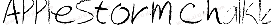AppleStorm Chalkboard字体转换